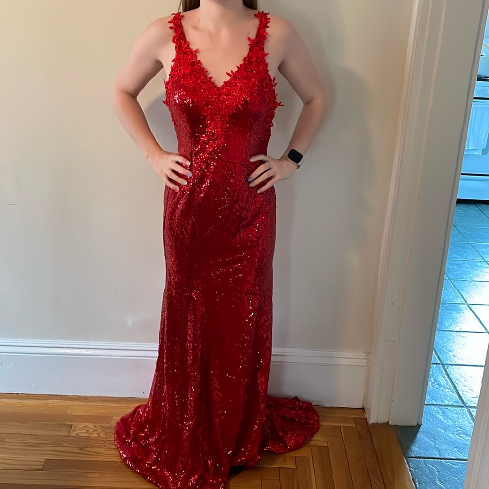 Red prom dress